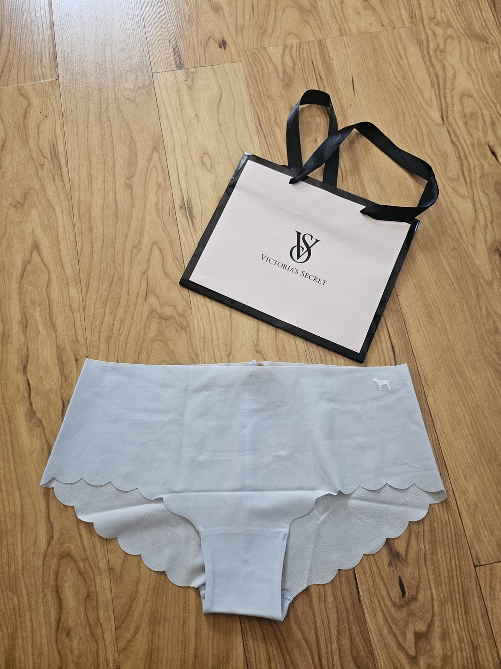 VS Light Blue Scallop Hipster Panty